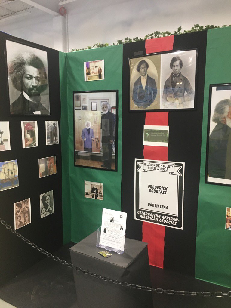 Incredible Black History Month displays by HCPS students and community partners.