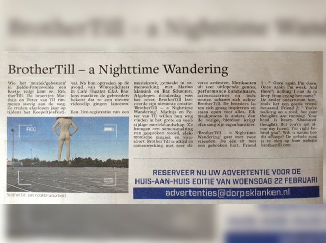 BrotherTill's tweet photo. NEWSFLASH: BrotherTill is Mooning the Newspaper! #barebuttocks #nakedbums #anighttimewandering #dorpsklanken #eelde https://t.co/4fh04k9Jud