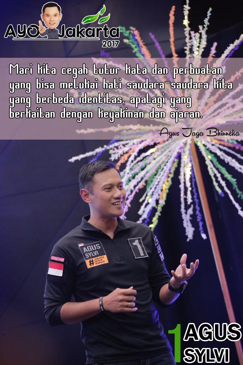 Karena Kita satu bangsa, berbeda adalah Rahmat " Ahy PemerSATU" #AyoKita1 <a href="/AYOJakarta2017/">Mimi Sehat</a>