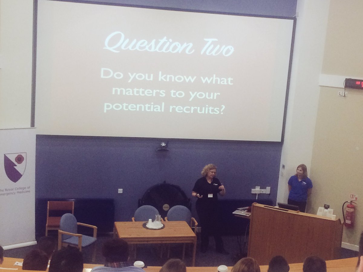 RCollEM's tweet photo. #RCEMBeyond has heard some invaluable advice about recruiting &amp; retaining docs from @mmbangor &amp; @Riotalbot: "seize &amp; create opportunities" https://t.co/T75RPTWtcw