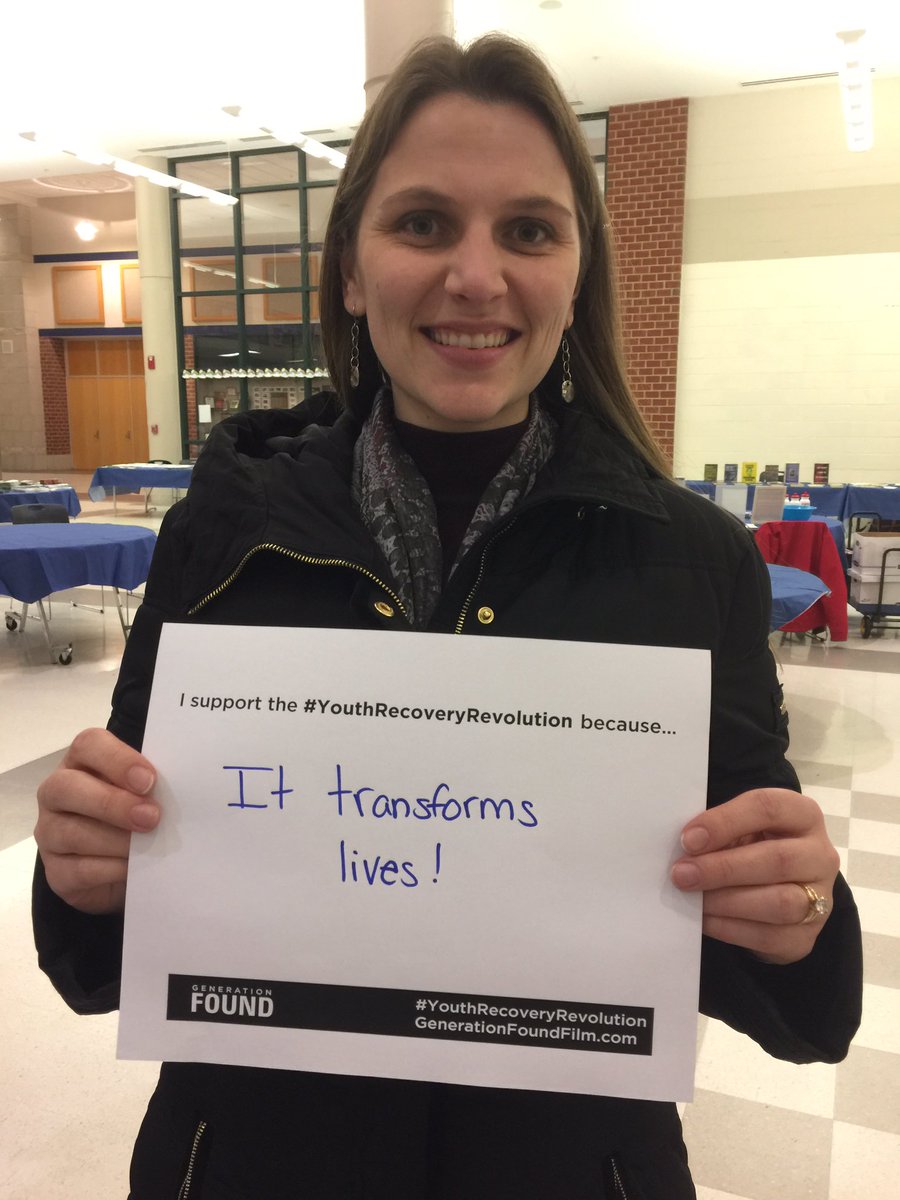 genfoundfilm's tweet photo. " I am joining the #YouthRecoveryRevolution because it transforms lives!" 🎥 #HelpJustOne @genfoundfilm https://t.co/sNKbCaenob