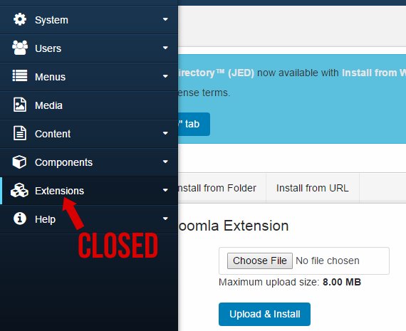 Menu Group Stays Closed
