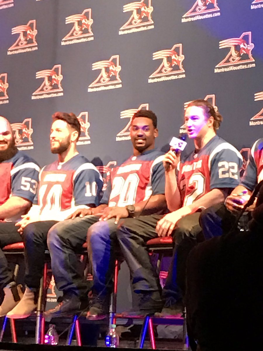 Lots of ❤ for <a href="/MTLAlouettes/">Alouettes de Montréal</a>' <a href="/Northwestern/">NU Wildcats Football</a>'s Tyrell Sutton this morning; our kids have been drinking your kool-aid, <a href="/RealMikeWilbon/">Michael Wilbon</a>! 🏈🇨🇦