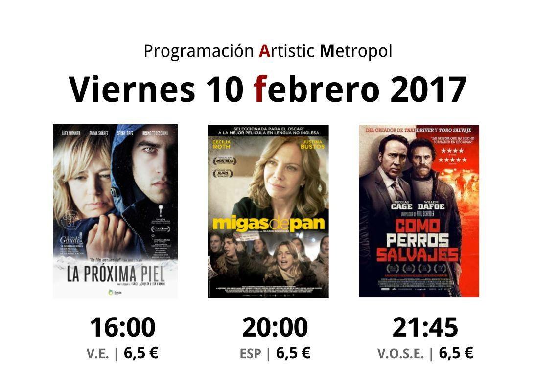 artmetropol's tweet photo. Os hemos preparado un viernes ✨ con 3 estrenos!! @laproximapiel con la ganadora #EnmaSuarez, #MigasDePan desde Uruguay y #ComoPerrosSalvajes https://t.co/h8oizrIBs7