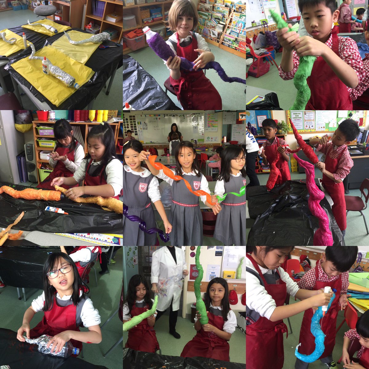 tis_msa's tweet photo. Grade 3-4 taking part in our Artist in Residence program. Creations inspired by Dale Chihuly. #tisarts #tismacao https://t.co/hYz9mBO0FI