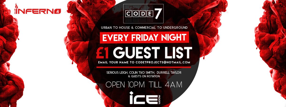 Code7projects's tweet image. TONIGHT @infernoshrews. Sent over ur names for the £1 guestlist. #Shropshire #FiftyShadesDarker #FridayFeeling #weekend #partytime