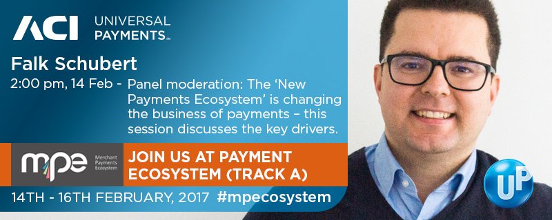 FalkSchubert's tweet photo. Going to moderate at #mpecosystem - the session will see presentations of @IBMWatson, @edgardunn, @AUCHAN_France, @EPC_SEPA and REMA https://t.co/eFZELV6PZU