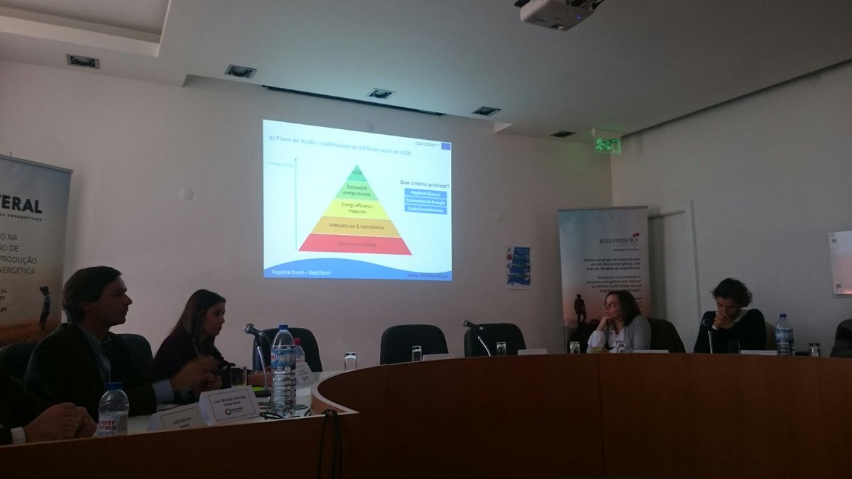 step2sport's tweet photo. Snapshots from the succesful Portuguese dissemination event focused on @step2sport outcomes &amp; #energyefficiency issues @H2020EE @EU_BUILDUP https://t.co/semb4tocIk