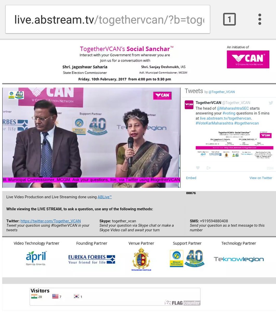 aprilbroadcast's tweet image. Tweet with #togethervcan on #BMCPolls 
live.abstream.tv/togethervcan