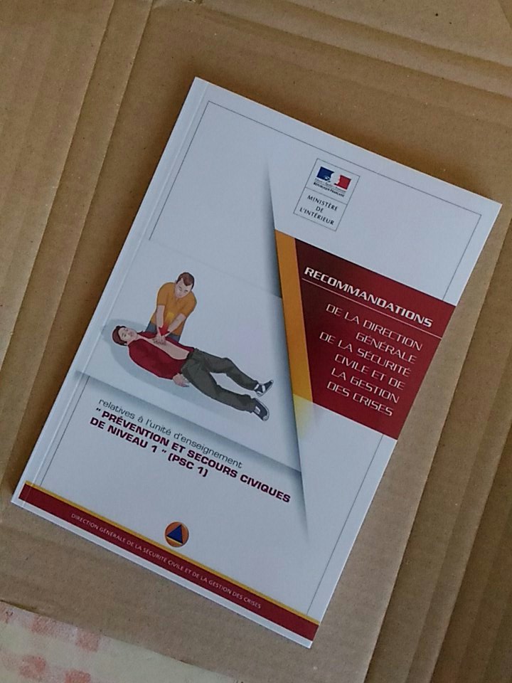 AliciaVernizeau's tweet photo. Ah ça y est ! Le nouveau référentiel PSC1 est arrivé à la maison ! 😊 #Livre #FormatA5 #CommandeReçue Cc et merci @secourisme_net @sffss44 😉 https://t.co/zCyagIGBGj