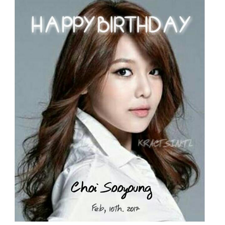 [HAPPY BIRTHDAY CHOI SOOYOUNG]   