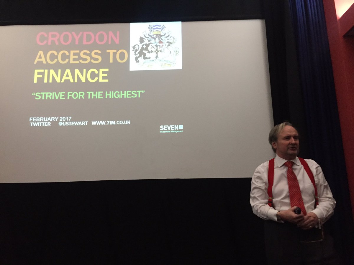 Brilliant talk by <a href="/ustewart/">Justin Urquhart-Stewart</a> #accesstofinance  in Croydon . Bringing global issues with humour and insight