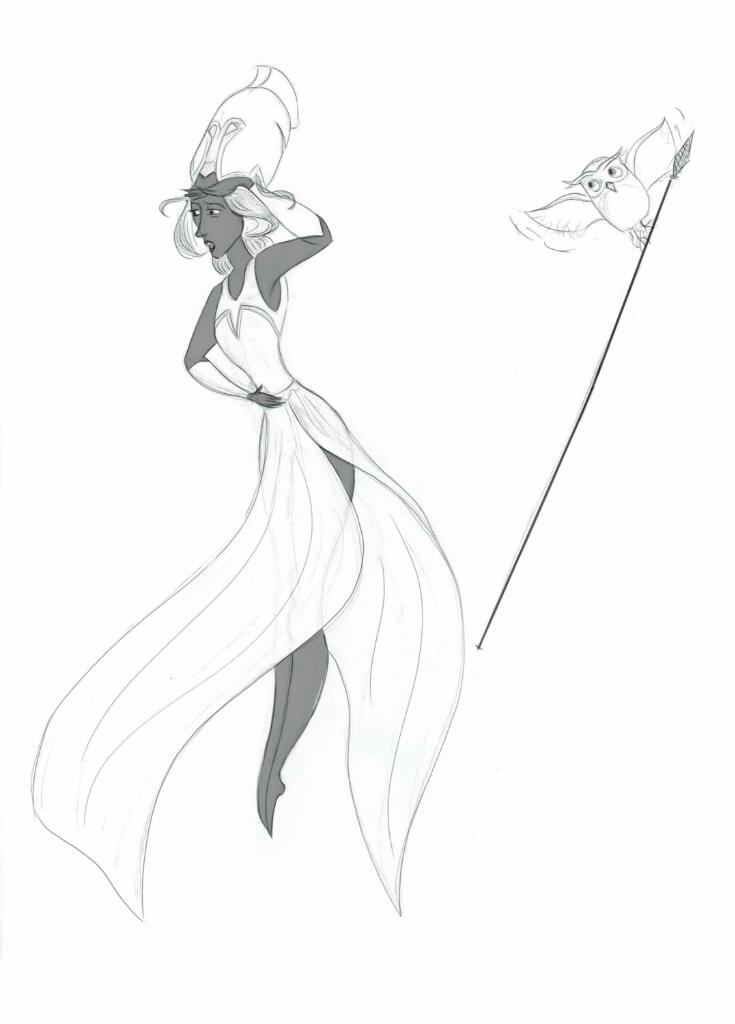 _luxellari's tweet photo. #athena #goddesses #greek #mythology #drawing #pose1 https://t.co/ifigTvOpml