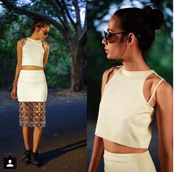 Off_the_ramp's tweet photo. This cotton and neoprene skirt by Rhea Pillai Rastogi is bold. Get this skirt (Available in Black) for Valentine's day only from OTR. #OTR https://t.co/8r4QmLAzq7