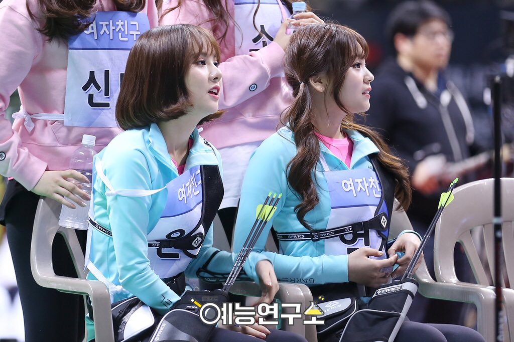 littleeunha530's tweet photo. [📷] ยอจาชินกู : 2017 Lunar New Year Idol Athletics Championship #ISAC2017 #2017ISAC #여자친구 #GFRIEND https://t.co/kG3DKcxjne