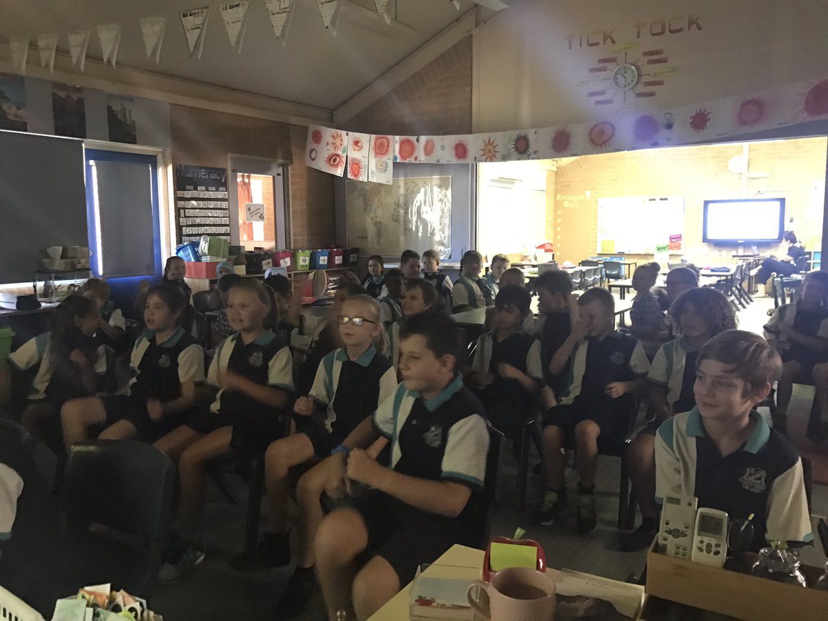 tuerlings5's tweet photo. Too hot to go out for sport, so we did chair aerobics instead! @rebecca11371 @ThomasAcresPS https://t.co/KKfADhfsm3