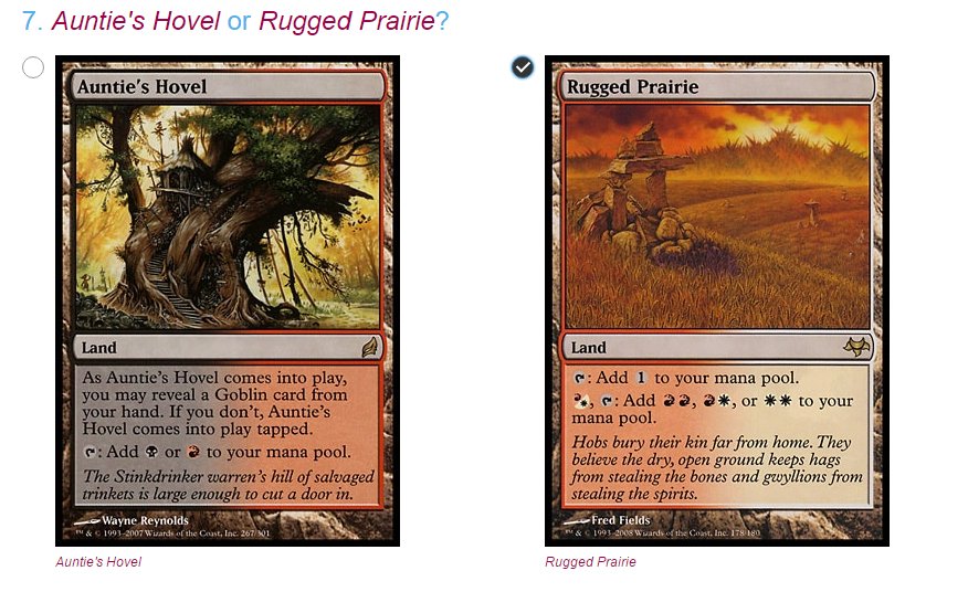 Lord_Migit's tweet photo. This one is innocuous but actually a huge decision! Indicative of the difference in design between the two models. @MTG_Bracket #mtgbracket https://t.co/KtN74a2c27
