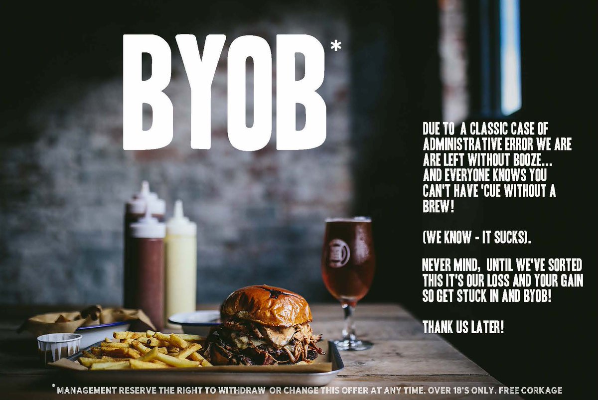 Mix Up with the Sheriff’s Office means we won’t be selling alcohol here at LH until 17.02.17. Don’t worry we aint got the blues #BYOB.
