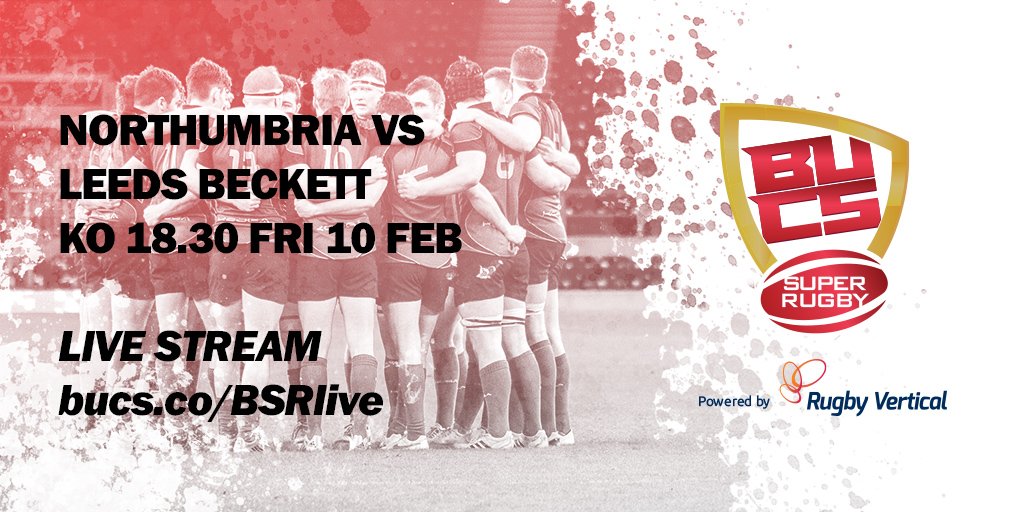 BUCSSuperRugby's tweet photo. 💻LIVE STREAM | Catch tonight's #BUCSSuperRugby clash between @tnrugbyunion &amp; @LeedsBeckettRFC ... 

⏰KO 18.30
➡️https://t.co/BBCKeEIGyp https://t.co/2v5lN7DaWy
