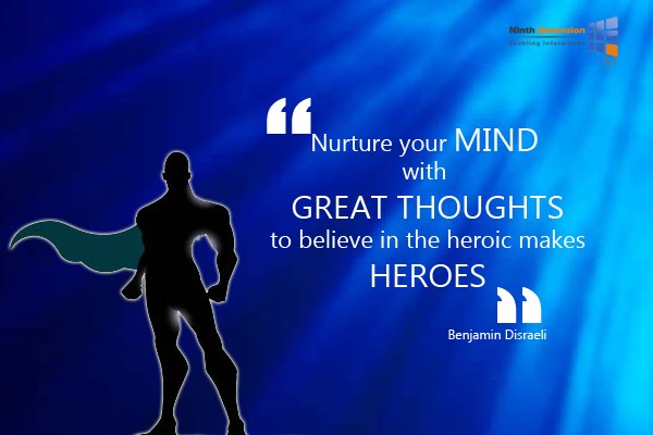 NinthDimensionI's tweet photo. "Nurture your mind with great thoughts, to believe in the heroic makes heroes."- Benjamin Disraeli 
#FridayGyaan #HappyWeekend https://t.co/VqM8PimXO1