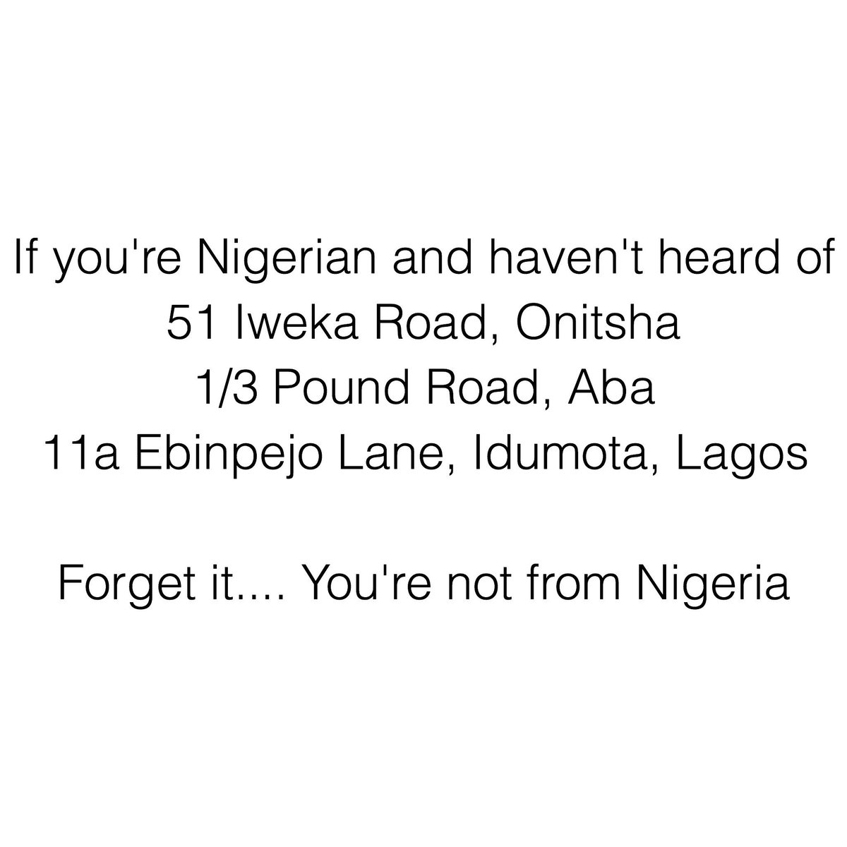 ➡️ RT if you're Nigerian 😎