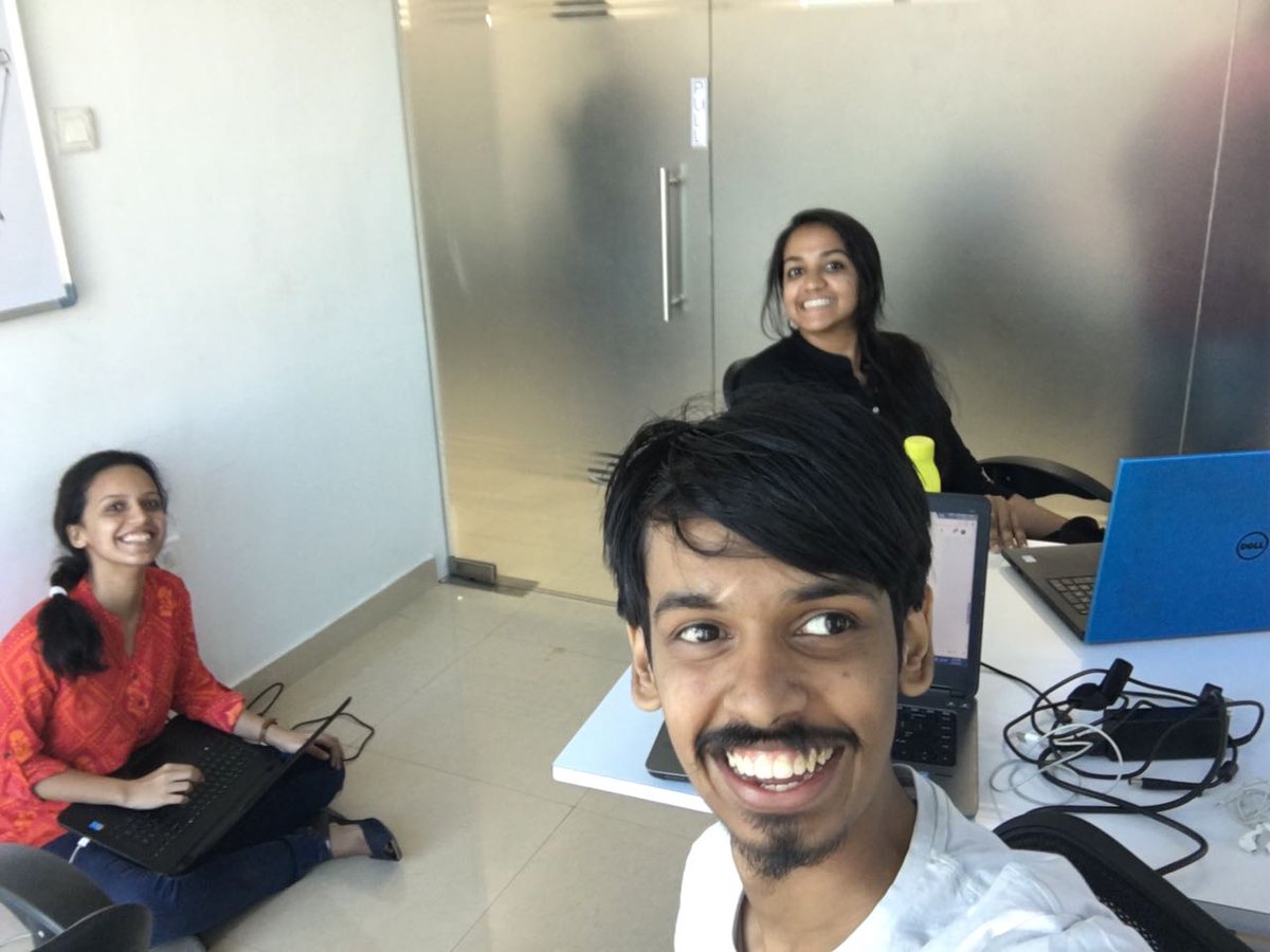 PipeCandyHQ's tweet photo. When the boss is away, we encroach his office. #LifeInAStartup https://t.co/DhAbyo9Stp