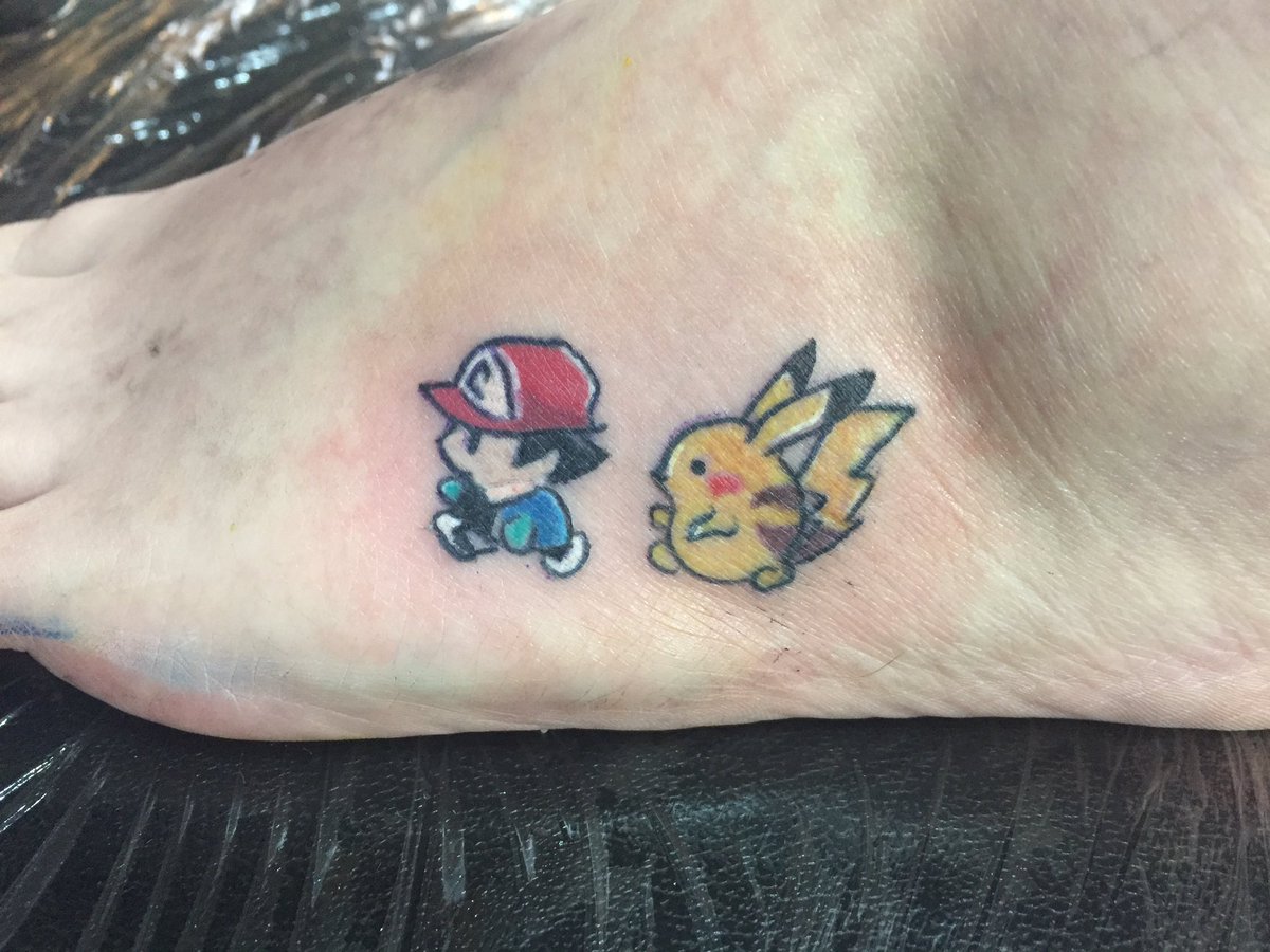 New ink. Foot tattoos are ouchy.