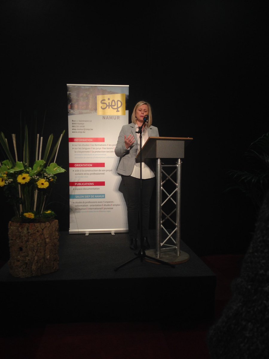 Inauguration @SIEP en présence de <a href="/elianetillieux/">Eliane Tillieux</a>. Le rendez-vous des étudiants qui veulent bien choisir leur destinée