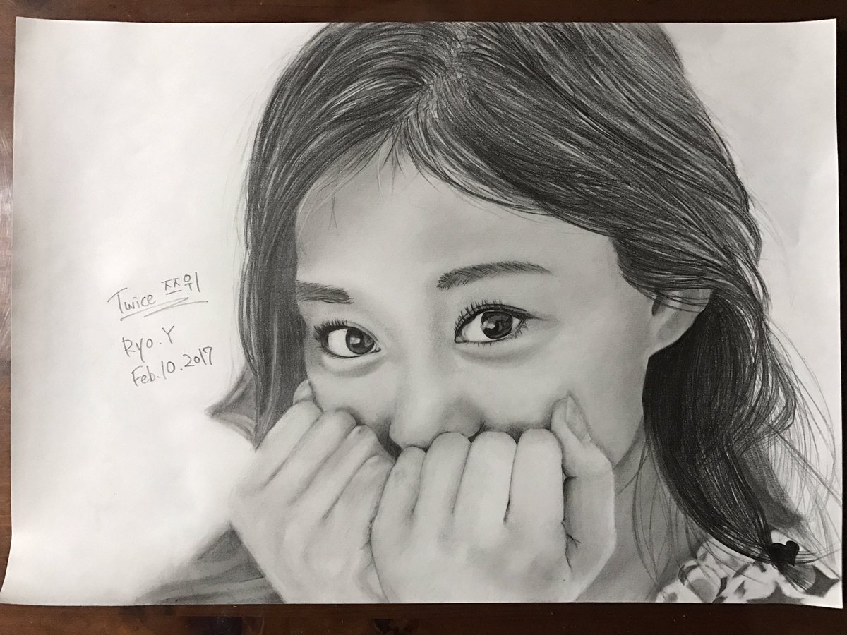 TWICE ツウィ 点描画 絵画