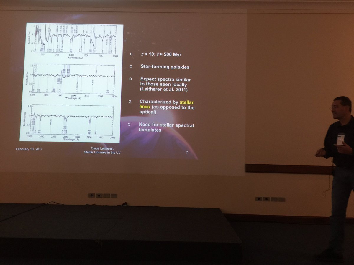 DMontesG's tweet photo. Claus Leitherer - UV Spectral Libraries #IWSSL2017 https://t.co/tDD5dHdPMe