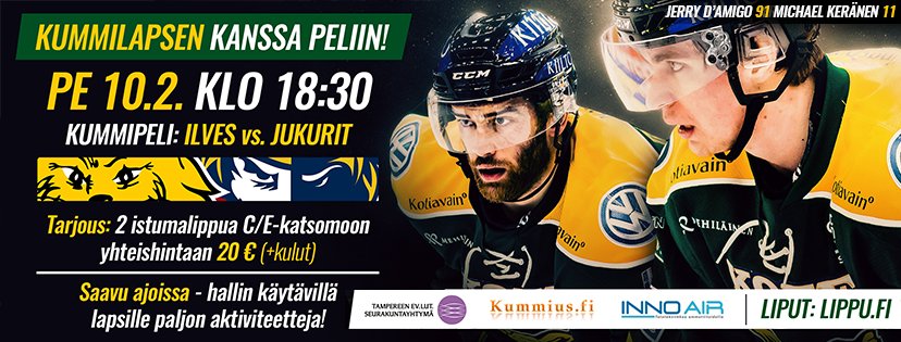 smliiga's tweet photo. #Liiga'n #Kummipeli rantautuu perjantaina Tampereelle: https://t.co/p9qQEqX2Yg #Ilves #Jukurit #Liiga @Kummius_fi https://t.co/J5COqyGd6p