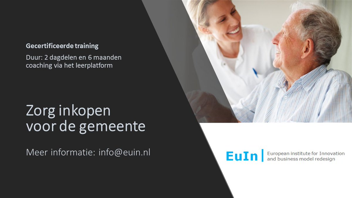 EuIn_Nederland's tweet photo. Training 'Zorg inkopen voor de gemeente'. #VNG @vng_magazine @VNGemeenten Meer informatie: info@euin.nl https://t.co/0b7coLLMzI