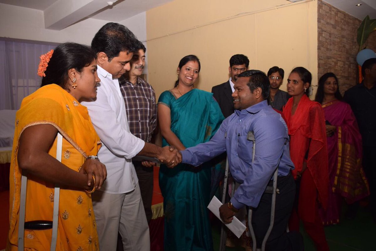 KTRBRS's tweet photo. Most gratifying event. Inaugurated facility of Vindhya E-Infomedia - an ITES company providing employment to people with disabilities https://t.co/QKi3pabAug