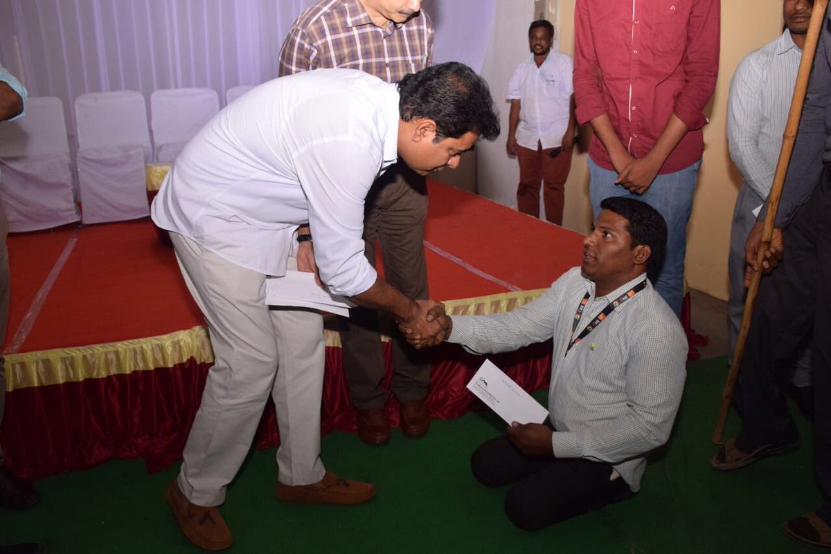 KTRBRS's tweet photo. Most gratifying event. Inaugurated facility of Vindhya E-Infomedia - an ITES company providing employment to people with disabilities https://t.co/QKi3pabAug