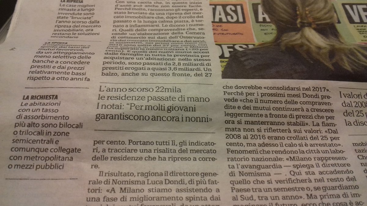 ClosetoMedia's tweet photo. #Roveda, Presidente #ConsiglioNotarileMilano su @repubblicait "A #Milano nel 2016 abbiamo avuto 4.600 trascrizioni in più". #mercato #casa https://t.co/76jv84sizE