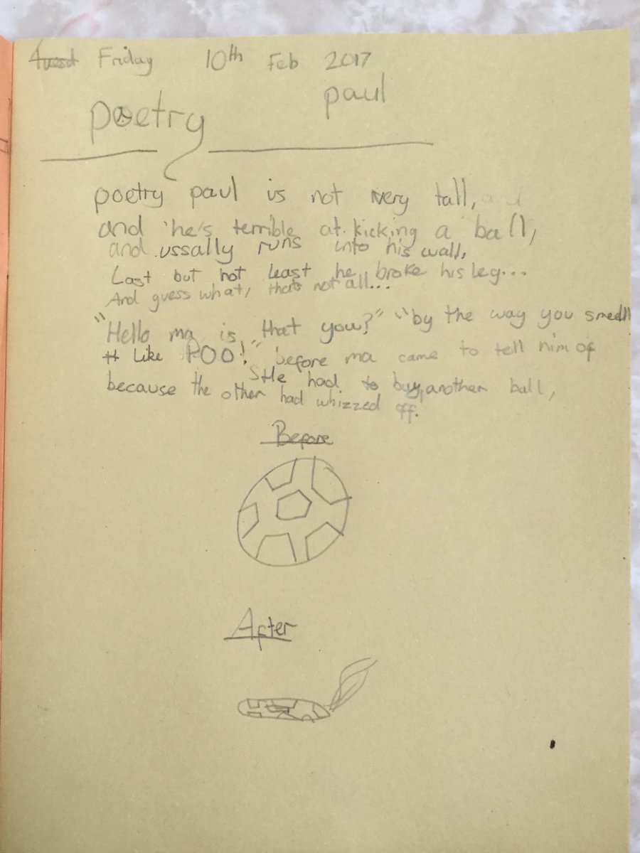 HTAClassod's tweet photo. @paulcooksonpoet you have inspired us to write our own poems ✏️ https://t.co/Y5gBhK9M5j