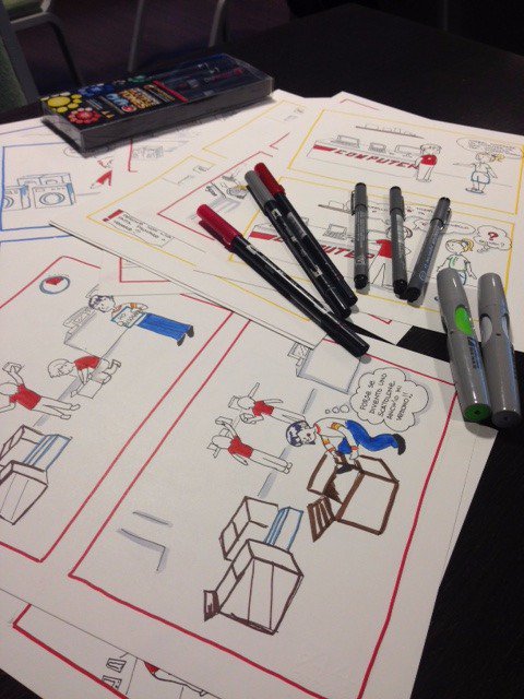 wingage_gso's tweet photo. #VisualFacilitation in azione: idee e pensieri prendono forma e colore, grazie alla nostra @Marina_B77 #workingsmarter https://t.co/meI3LCw9PE