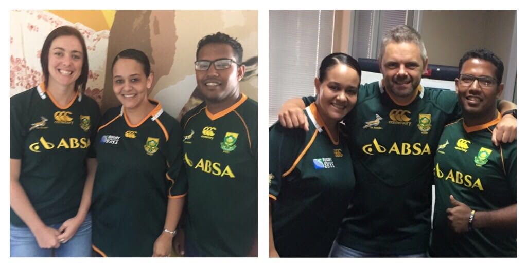 Wi-Fire (@wifireza) on Twitter photo Some of the <a href="/wifireza/">Wi-Fire</a> team wearing their green and gold in honour of <a href="/Springboks/">Springboks</a> legend & South African hero <a href="/9Joost/">Joostvdwesthuizen</a> #Joost Some of the <a href="/wifireza/">Wi-Fire</a> team wearing their green and gold in honour of <a href="/Springboks/">Springboks</a> legend & South African hero <a href="/9Joost/">Joostvdwesthuizen</a> #Joost