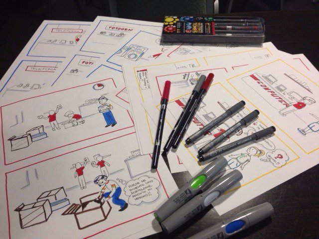 wingage_gso's tweet photo. #VisualFacilitation in azione: idee e pensieri prendono forma e colore, grazie alla nostra @Marina_B77 #workingsmarter https://t.co/meI3LCw9PE