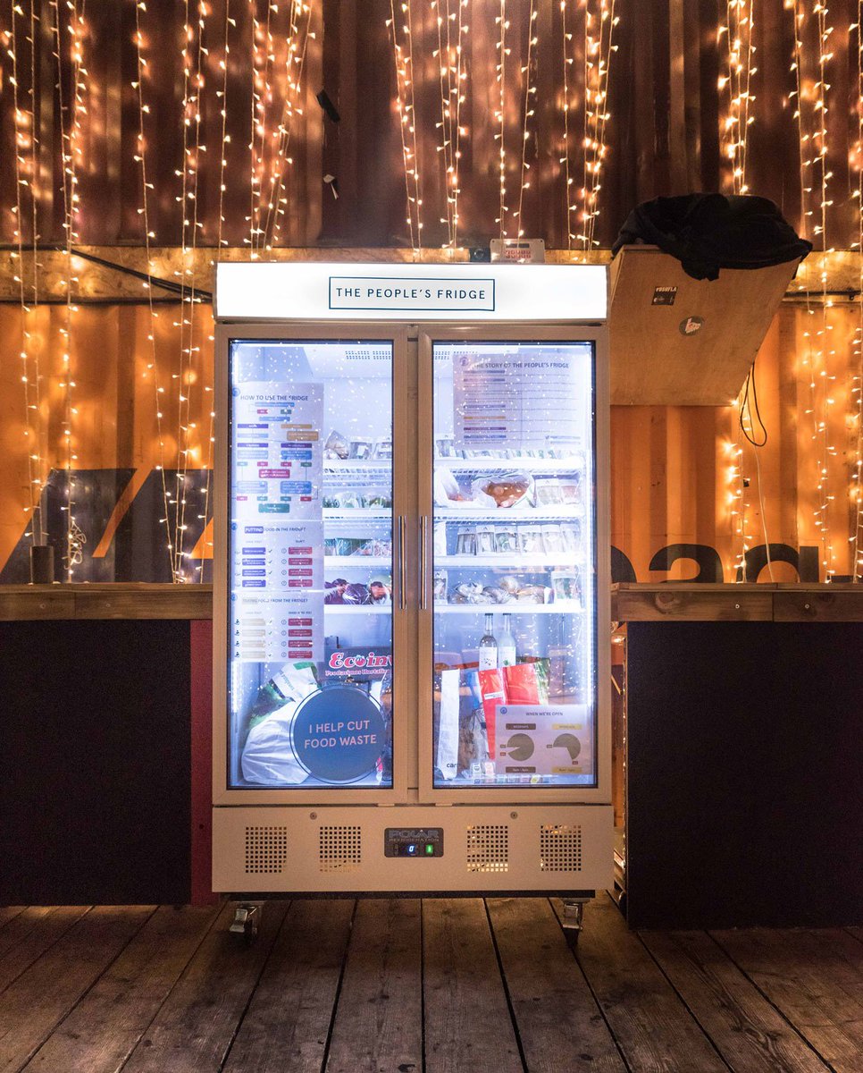 PositiveNewsUK's tweet photo. Powered by a crowdfunding campaign, @PeoplesFridge launches London’s first ‘community fridge’ https://t.co/gzyXudHNtC https://t.co/jh5P3hUj5v