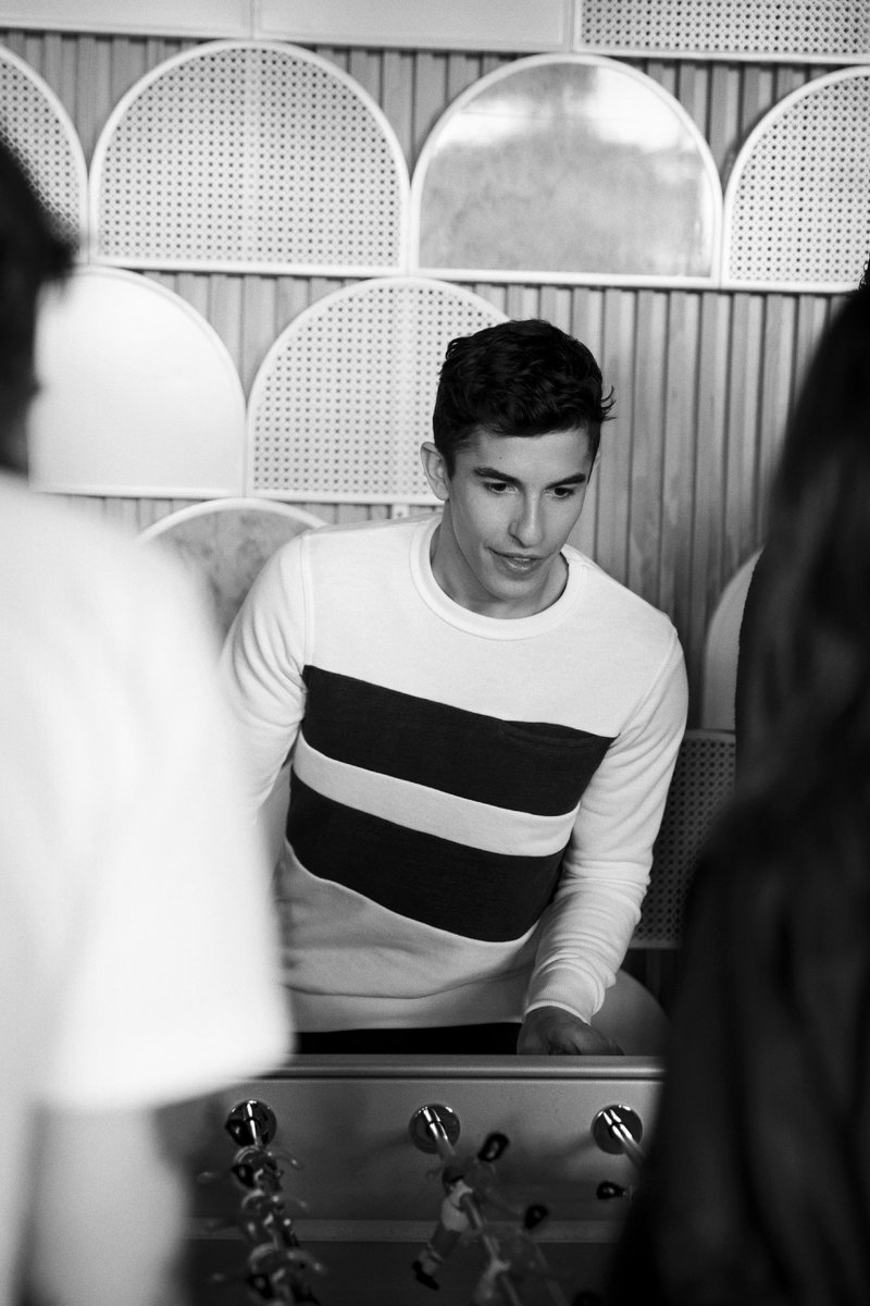 Yesterday #motogp world champion <a href="/marcmarquez93/">Marc Márquez</a> was here and played table football with our team #mm93xpullandbear