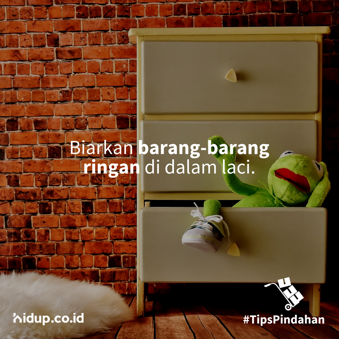 hidupid's tweet photo. Tidak perlu mengeluarkan barang-barang ringan yang tidak akan mengganggu proses pindahan kamu. #TipsPindahan https://t.co/nPC5uUnMhb