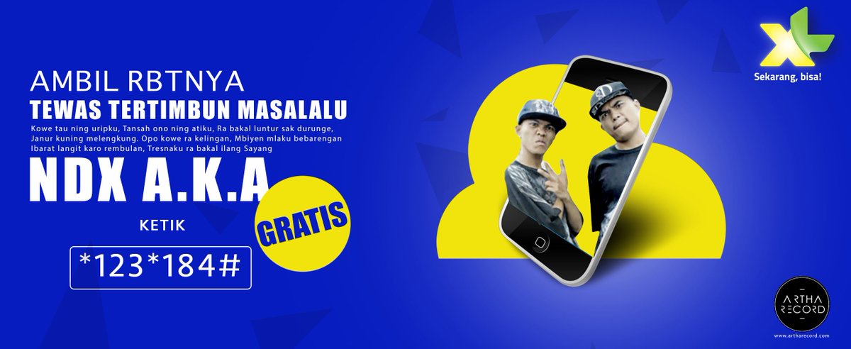 _artharecord's tweet photo. Para pengguna kartu XL buruan pakai RBTnya, Gratis lohh!!! @officialndxaka @_artharecord @myXL #promorbtgratis ketik *123*184# 😍 https://t.co/EmL1nixCnb