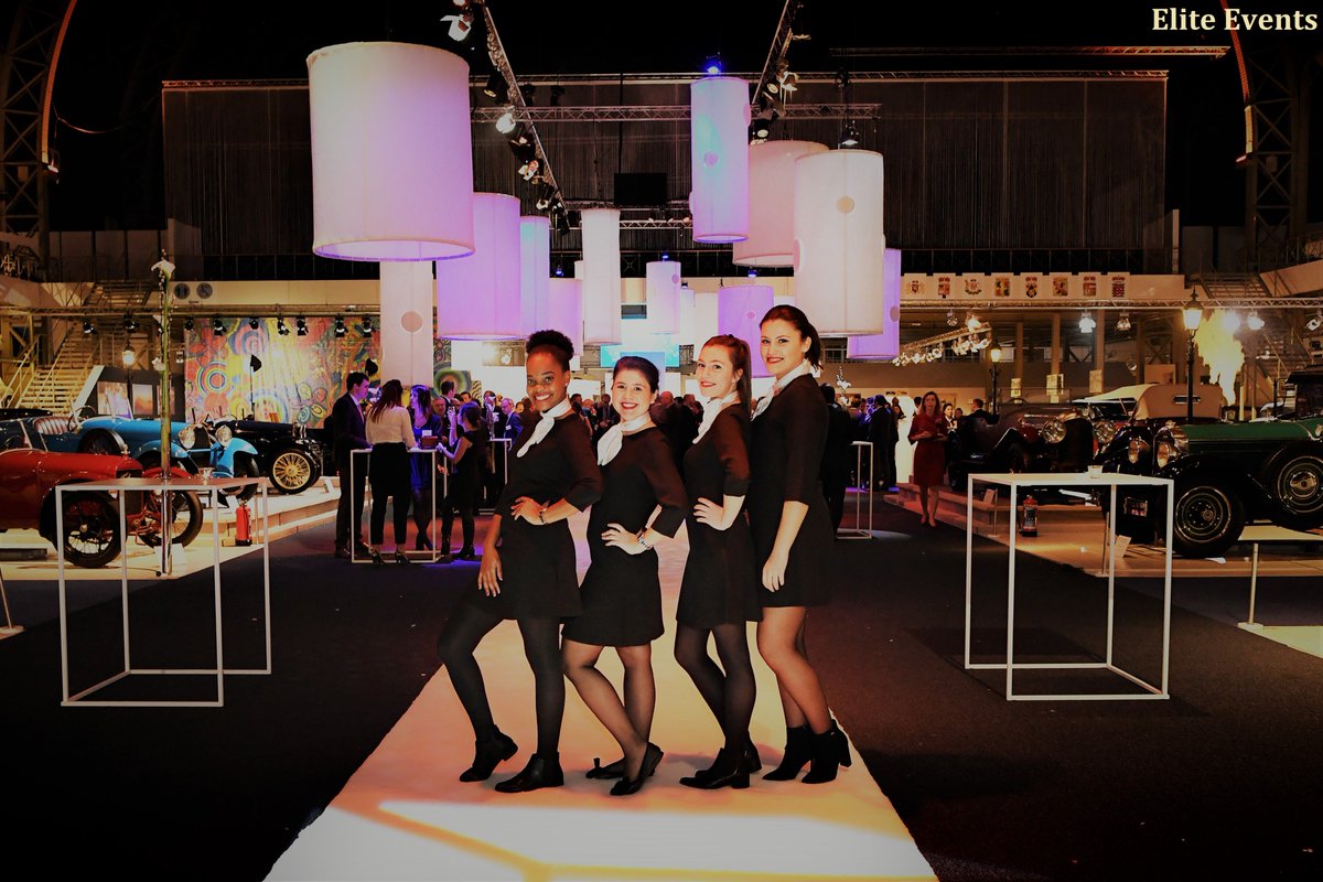 Our hostesses during the #ACEA event at @AutoworldBxl. Thanks for the great job girls!