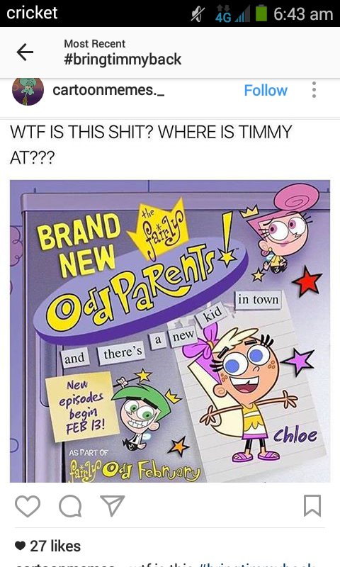 lukaluker's tweet photo. @Nickelodeon WTF NICK #BRINGTIMMYBACK WE DONT NEED THIS HOE @DavidLeduck @StupidSquirrel_ YOU SEE THIS SHIT https://t.co/86ajZapgbv