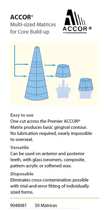 PremierDentalUS's tweet photo. Accor matrices are great for core build-ups!  #Dentistry #DentalAdvising #PDPCo https://t.co/TNhLgkO461