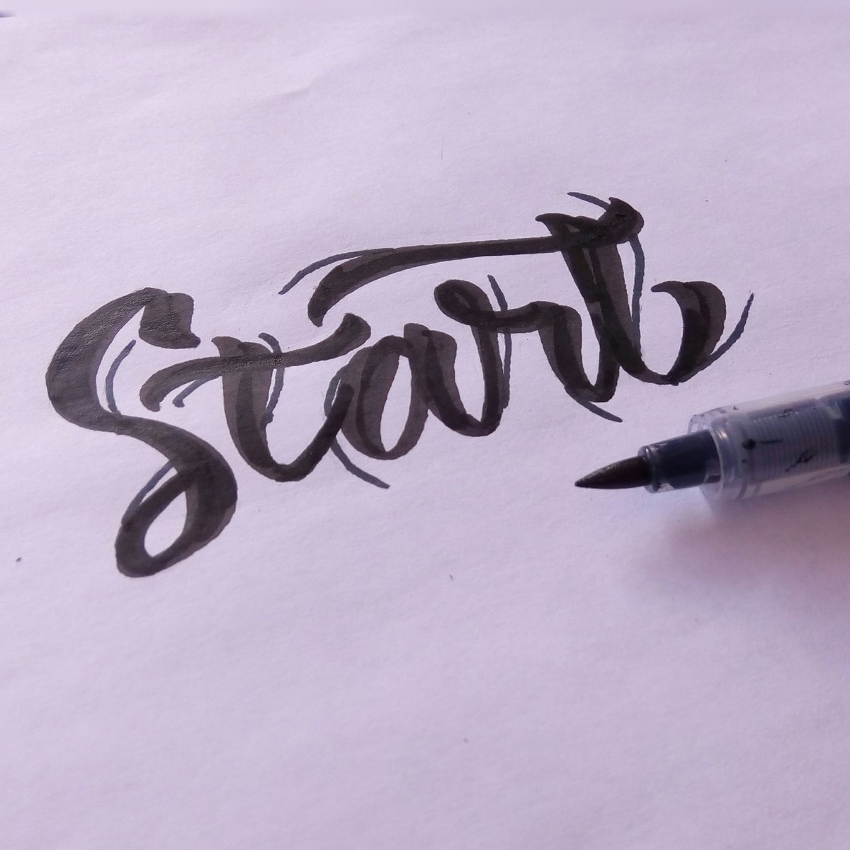 aulia_rn_'s tweet photo. "Start"
#lettering #handdrawn #challigraphy https://t.co/4iPabVvQAV
