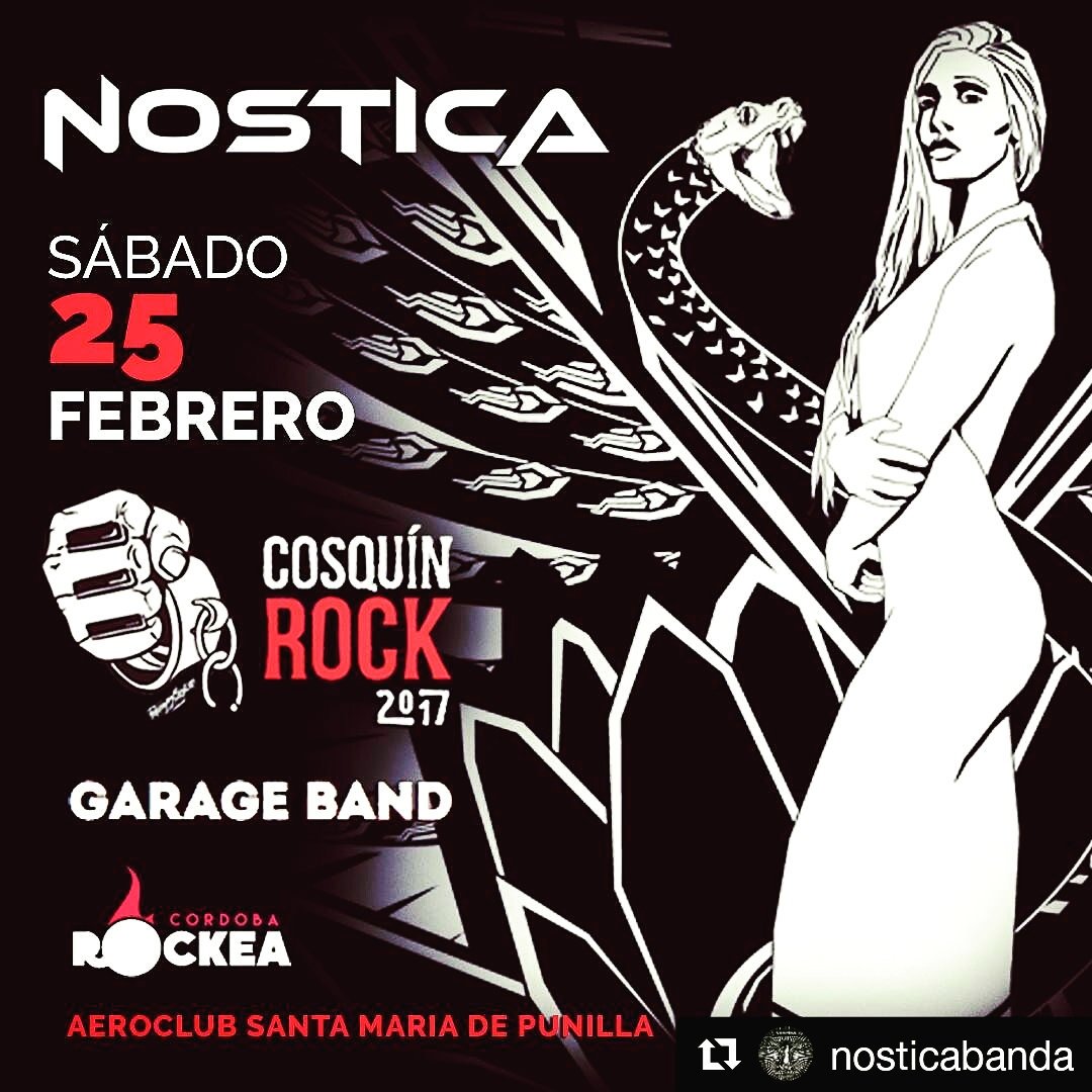 Sábado 25 de febrero en <a href="/Cosquin_Rock/">Cosquín Rock</a>! #CR17 #QuilmesGarage #CordobaRockea #GarageBand