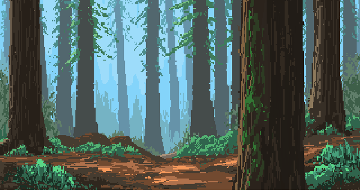 Forest Pixel Art Easy - Just Another