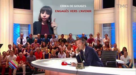 erikadegouges's tweet photo. Hier soir, j'étais l'invitée de #YannBarthes dans @Qofficiel pour présenter mon programme présidentielle 2017. 

#JeMengage2017 #Quotidien https://t.co/ywmrPIQXqm